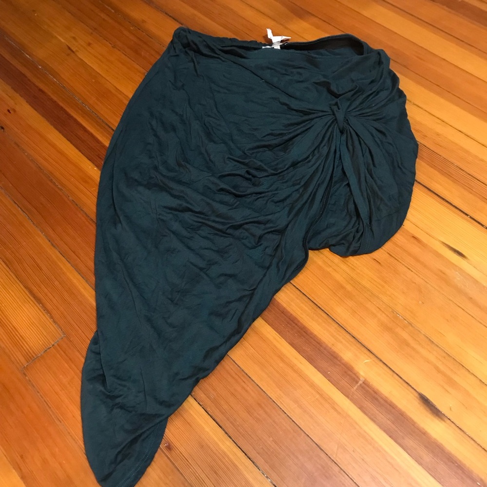 NWT Charlotte Russe high low teal bodycon skirt